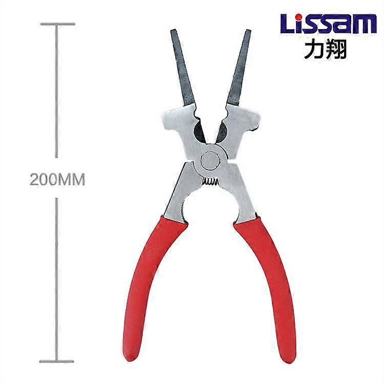 Carbon Steel Welding Pliers: 7.86 Inch Multi Functional Long Nose Mig Pliers With Insulated Handle Wire Cutting Tool Nozzle Removal Tool