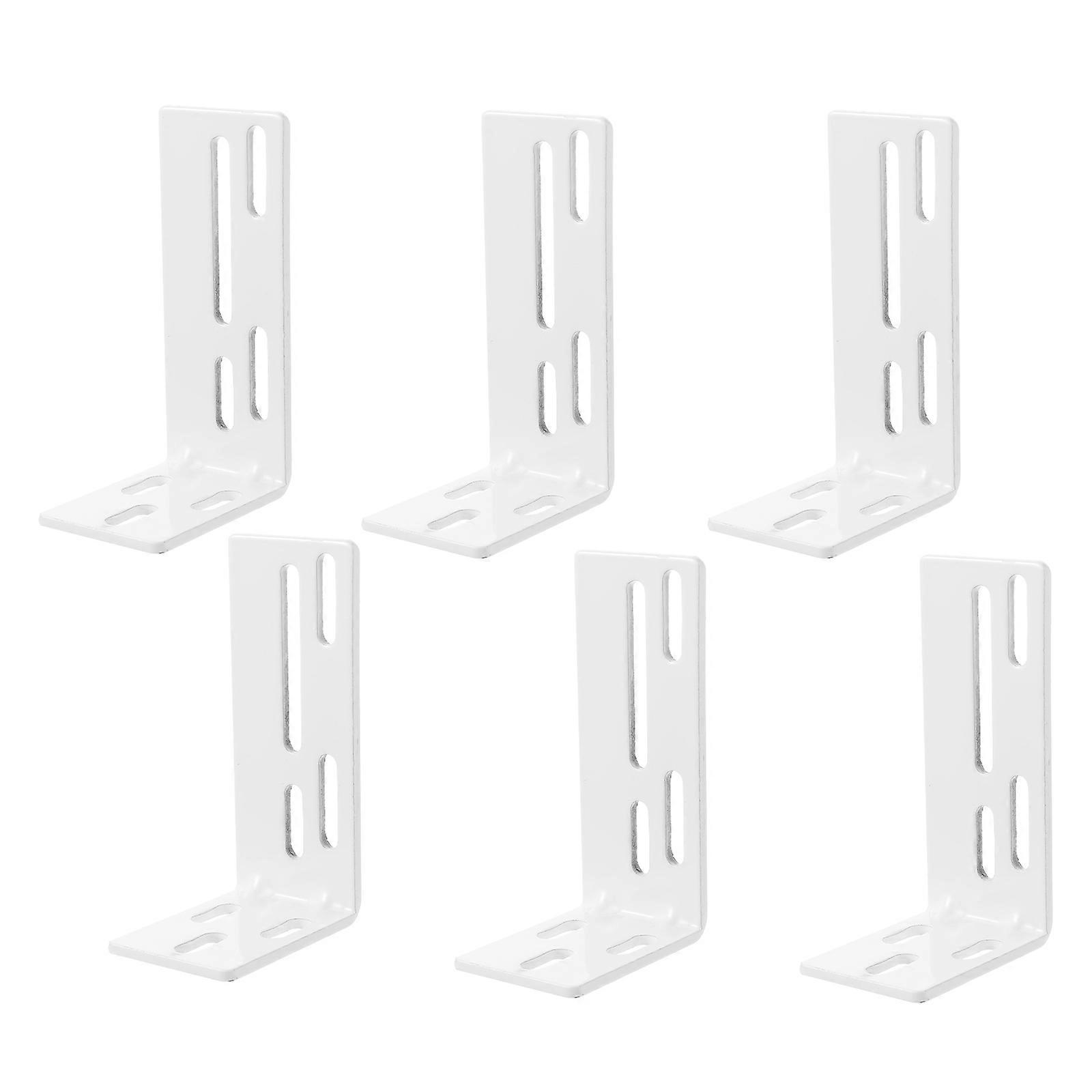 White Stainless Steel Curtain Track Mounting Code for Home Use with Smooth Finish and Design 6 Pieces
