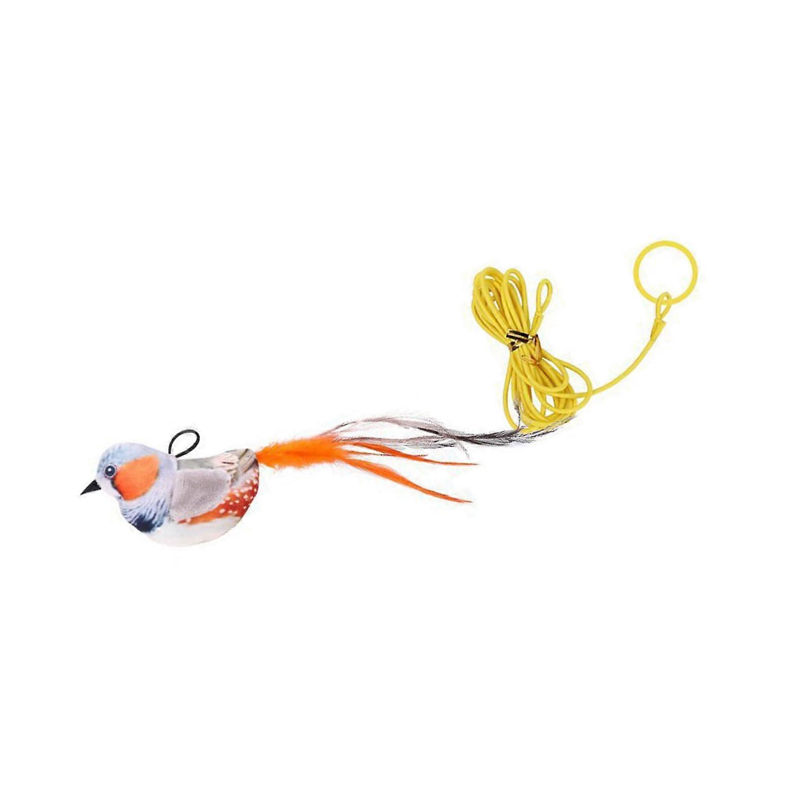 Squeaky Bird Cat Toy with Simulation Sounds for Cats Engaging Indoor Cats Exercise Hunting Plush Toy