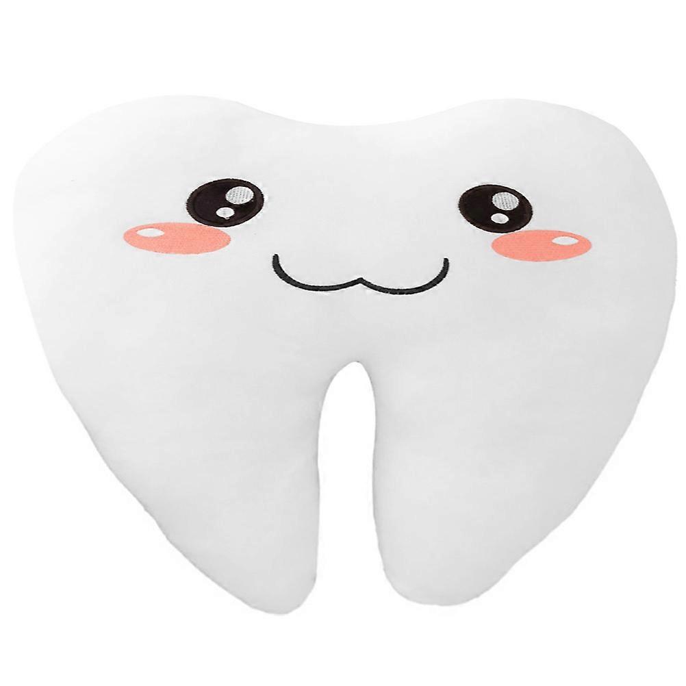 Tooth Plush Toy Stuffed Throw Pillow Assorted Color 30.00X30.00X18.00cm Watching TV 1Pack