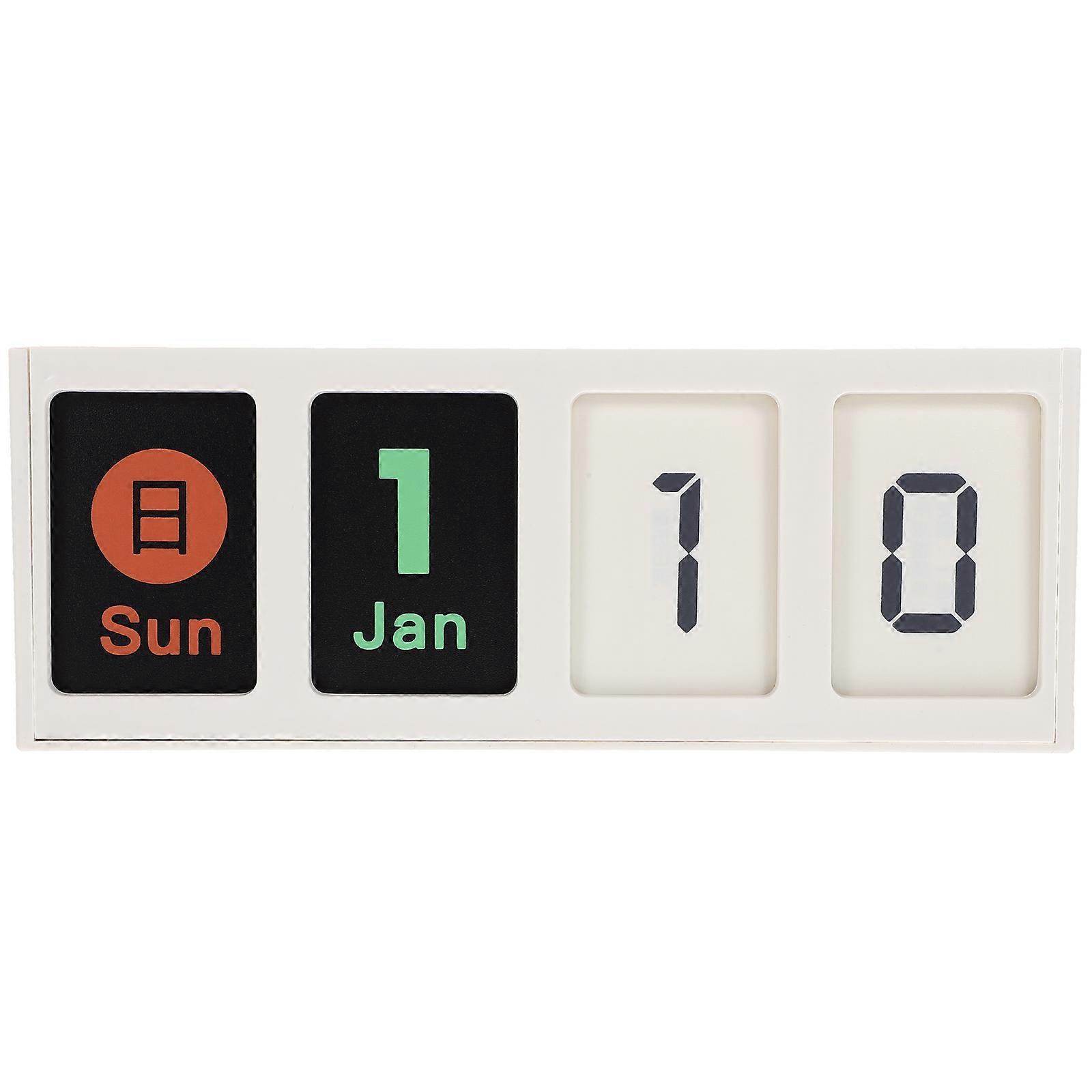 Table Organizer Holder Desktop Calendar with Pen Holder Rectangular Shape Home 9.3×3.5×3.5in 1Pack