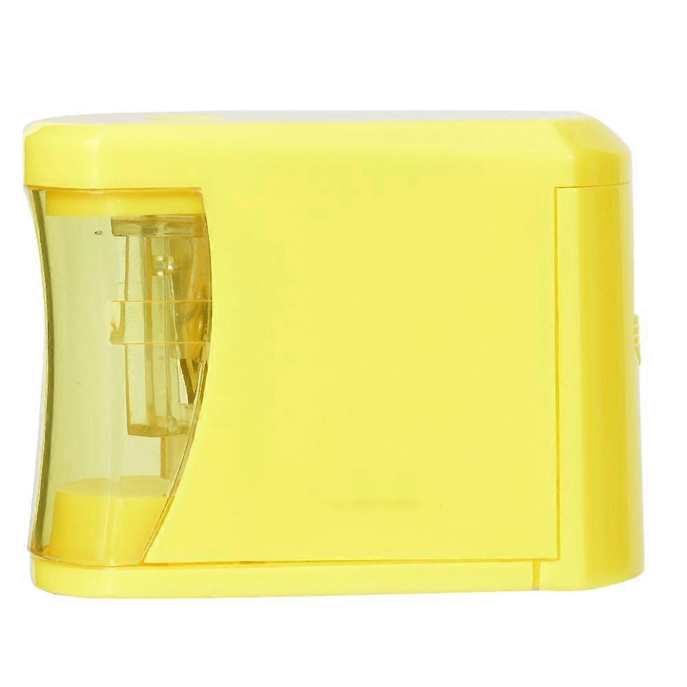 2025 Latest Model  Electric Pencil Sharpener Yellow ABS Efficient With