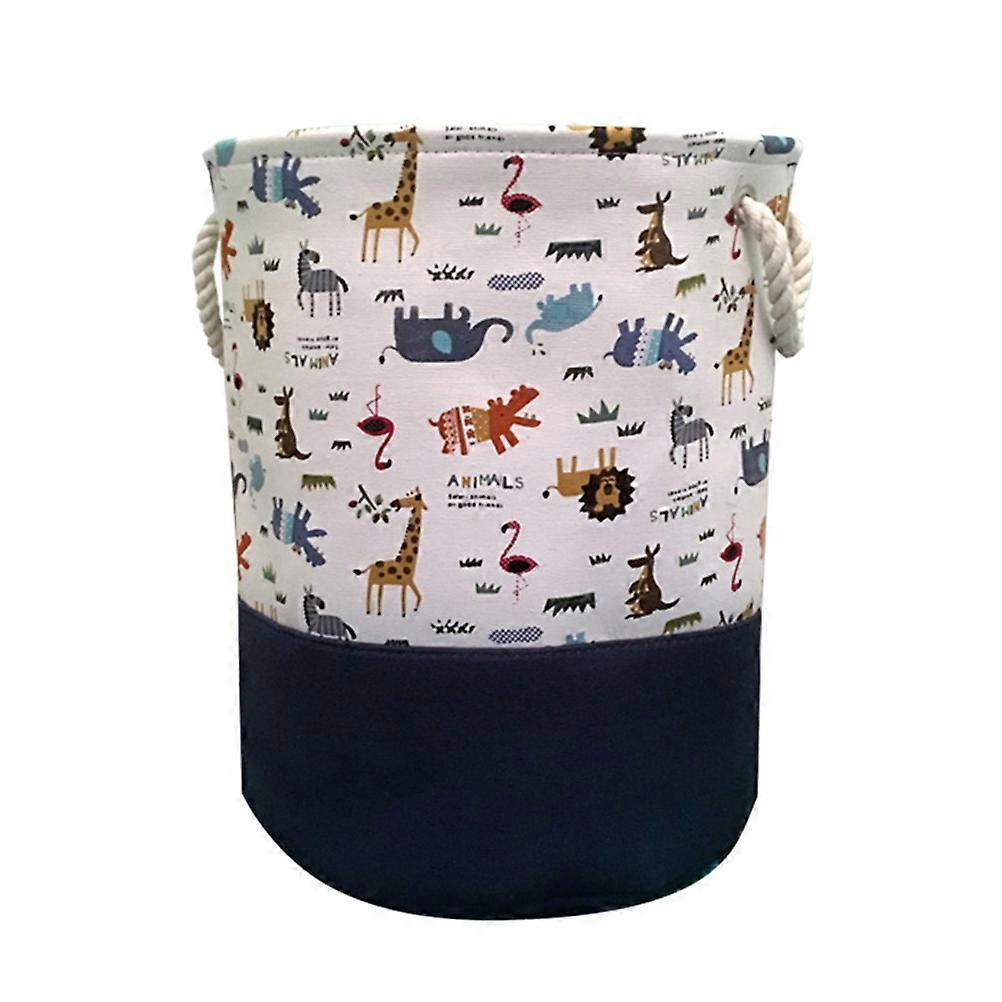 Colored Laundry Baskets for Kids Toy Organization Multi Color Rectangular Canvas Laundry Bin for Blanket Toys Clothing 40*35*35cm 1Pack