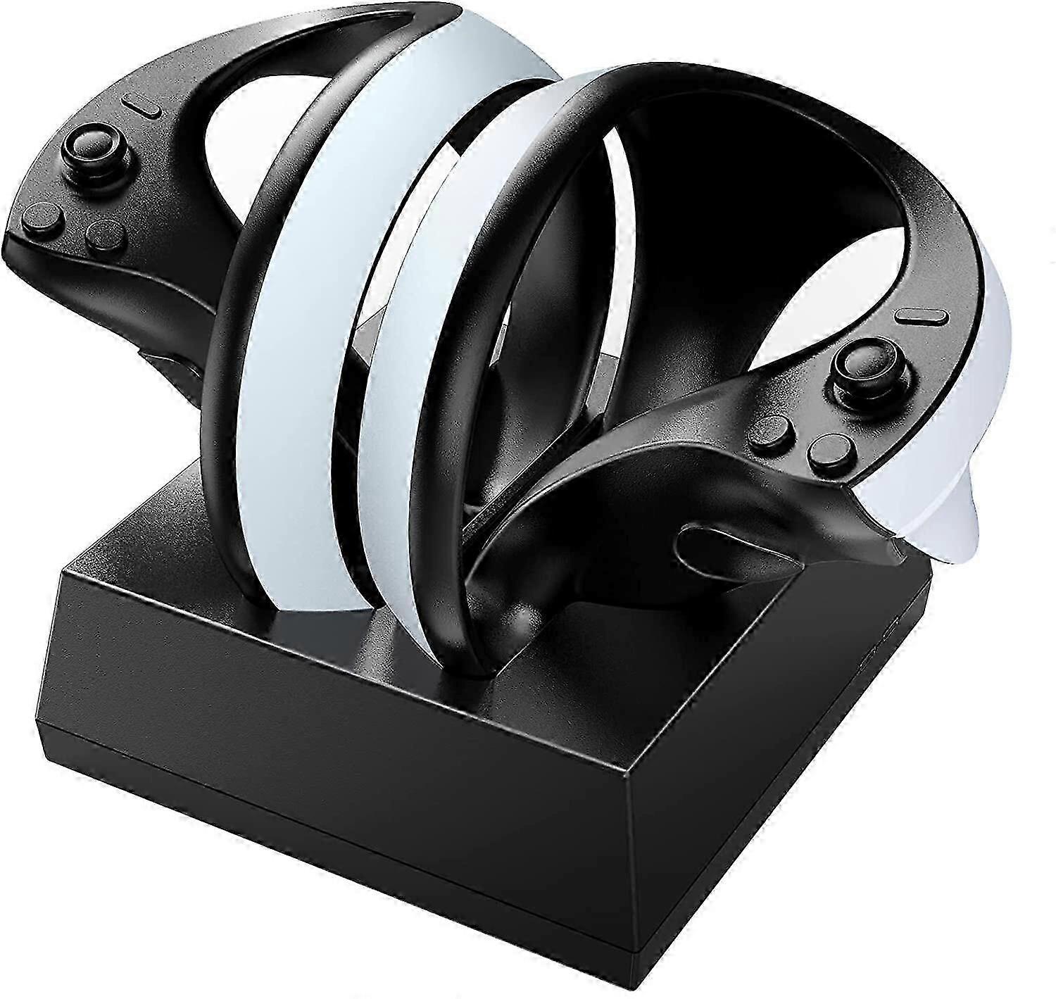 PS VR2 Charging Station, PS VR2 Charging Dock with LED Light, Magnetic High Speed Dual Charger Dock