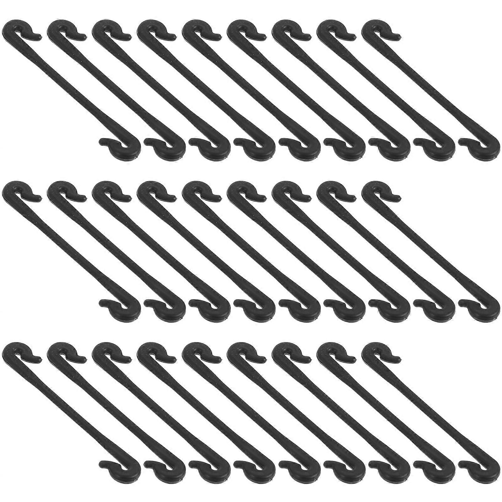 Climbing Plants Clip Grape Vine Support Clip Garden Supply Flat Shape Plastic 100Pcs