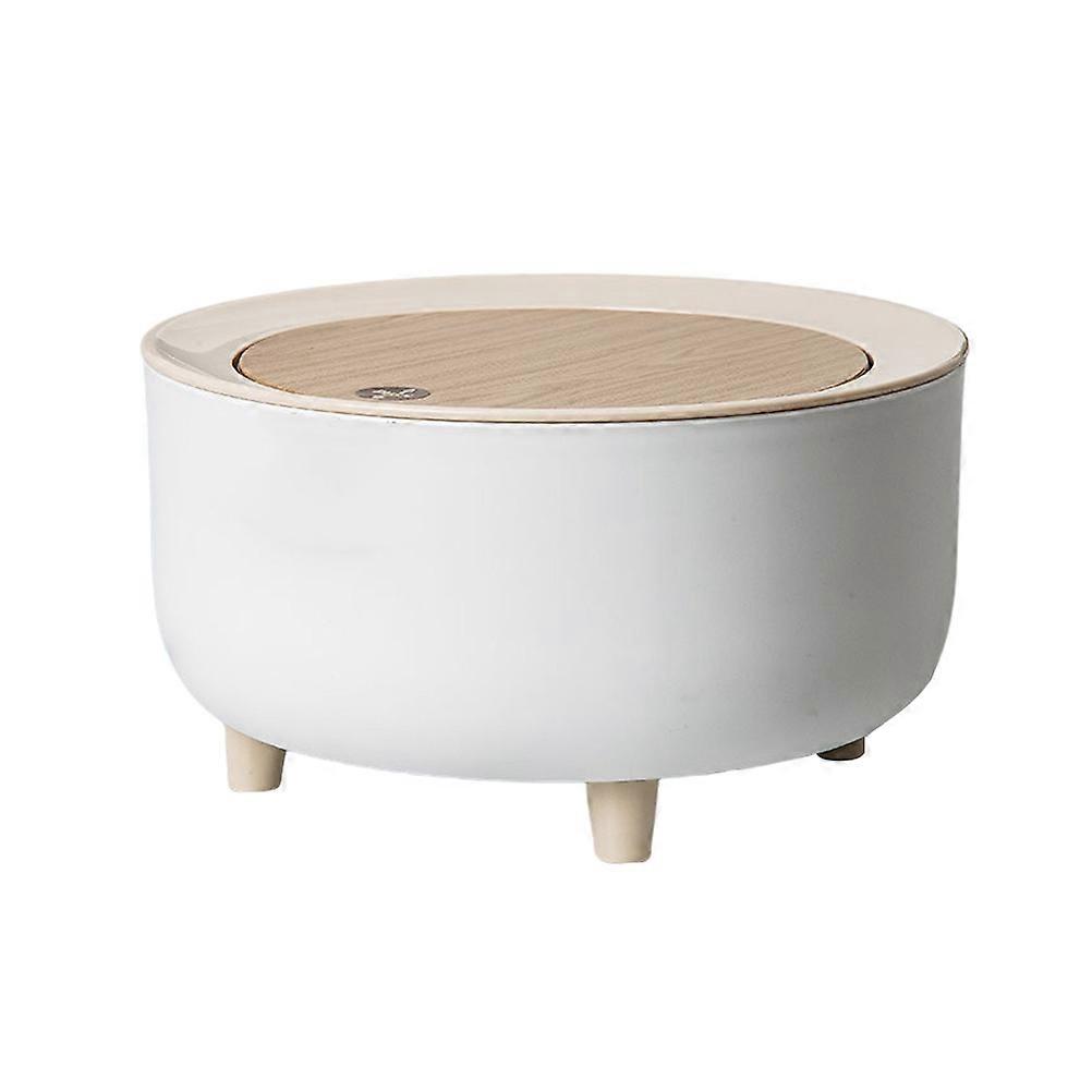 Garbage Can Tabletop Trash Bin Preventing Odors For Office Use Square Shape Simple Design 1Pcs