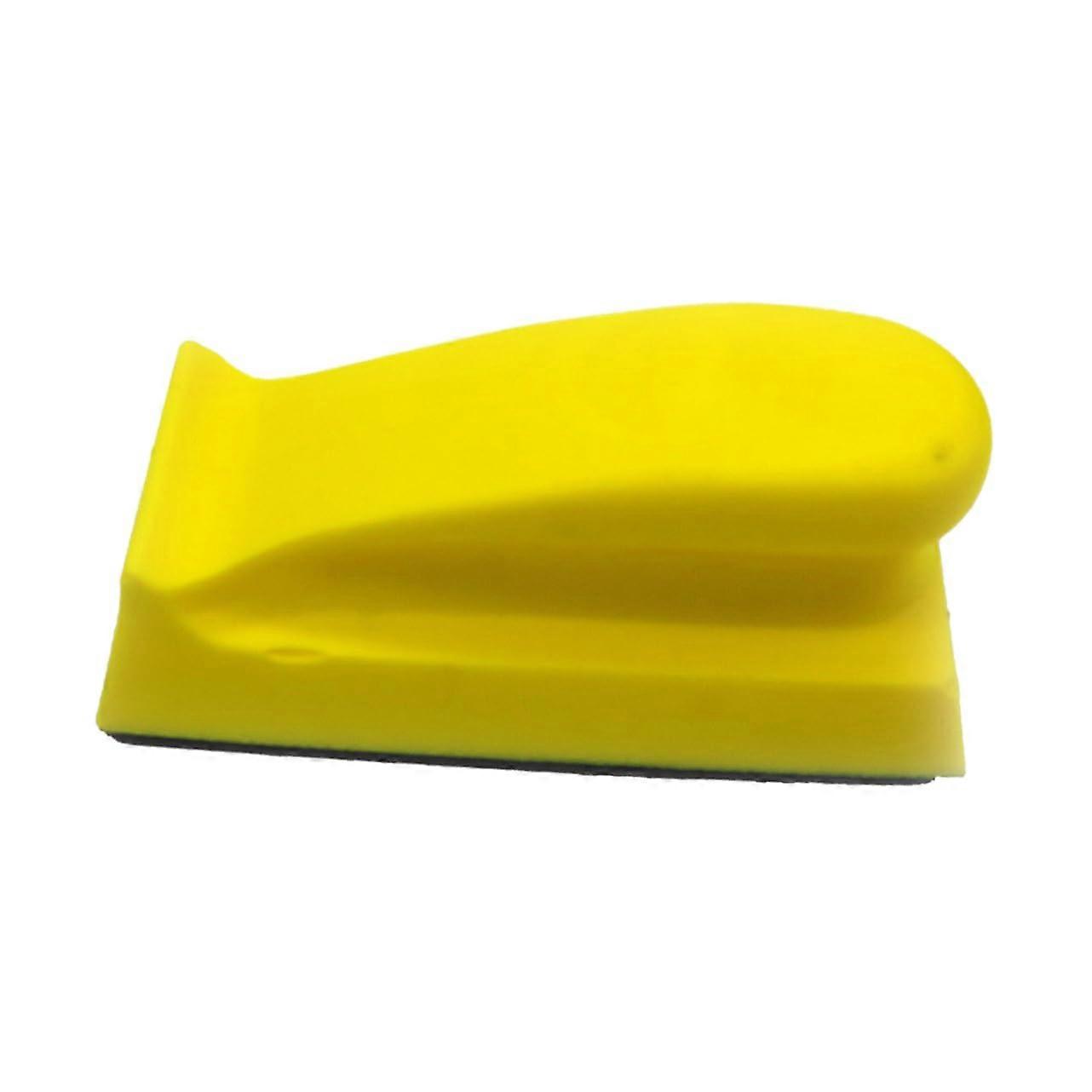 Scheuerhaken On Back Of Block Sanding Blocks Replacement Backing Pad For Hand Sanding Block PU Sanding Disc Yellow 12.6X6.6 Cm