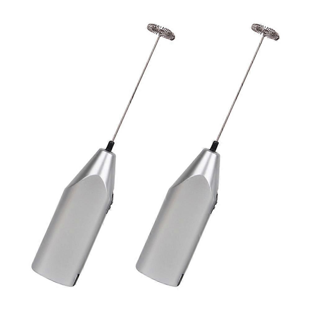 Silver Electric Egg Mixer for Home Use with 2Pcs Portable Handheld Mixer
