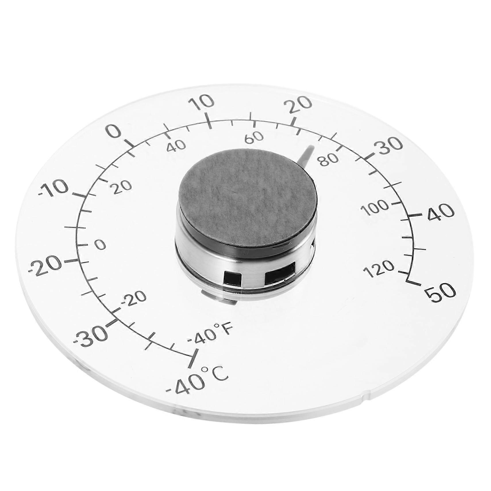 Indoor Thermometer Waterproof for Greenhouse and Home Use, Easy Read 1-Inch Display with Adhesive Backing