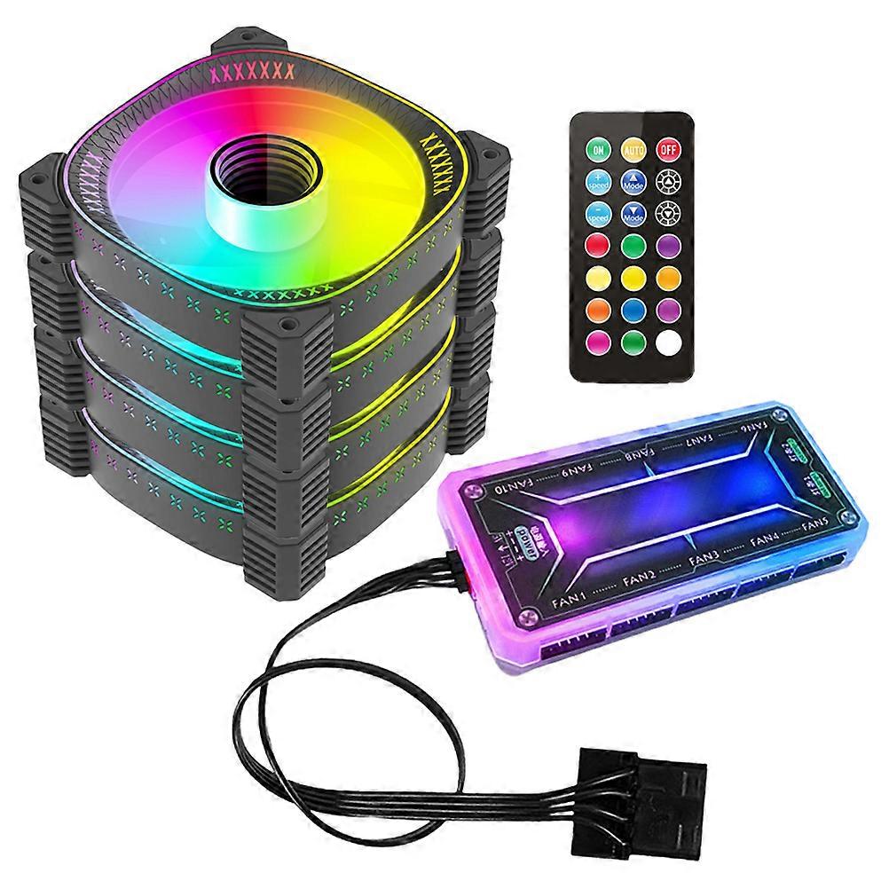 Pc Case Cooling Equipment Silent Fans For Computer Cases Gamers 6-Piece Set Abs Material