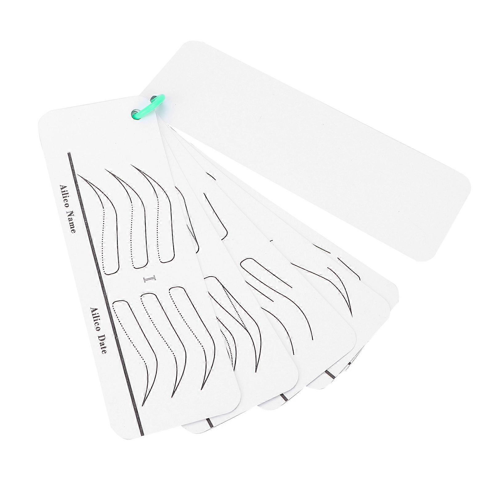 Microblading Eyebrow Practice Stencils Tool Eyebrow Drawing Paper Template Mold