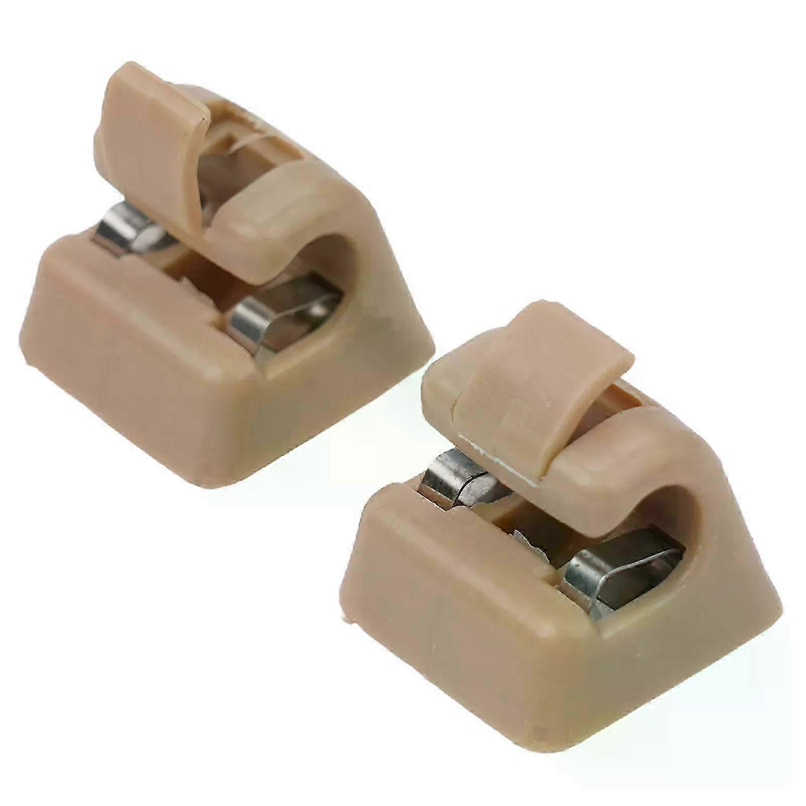 2PCS Sun Visor crop Holders Fasteners For Mercedes W201 W123 W124 W126 W140 OEM 126-810-00-12-7101 126-810-00-12-8412