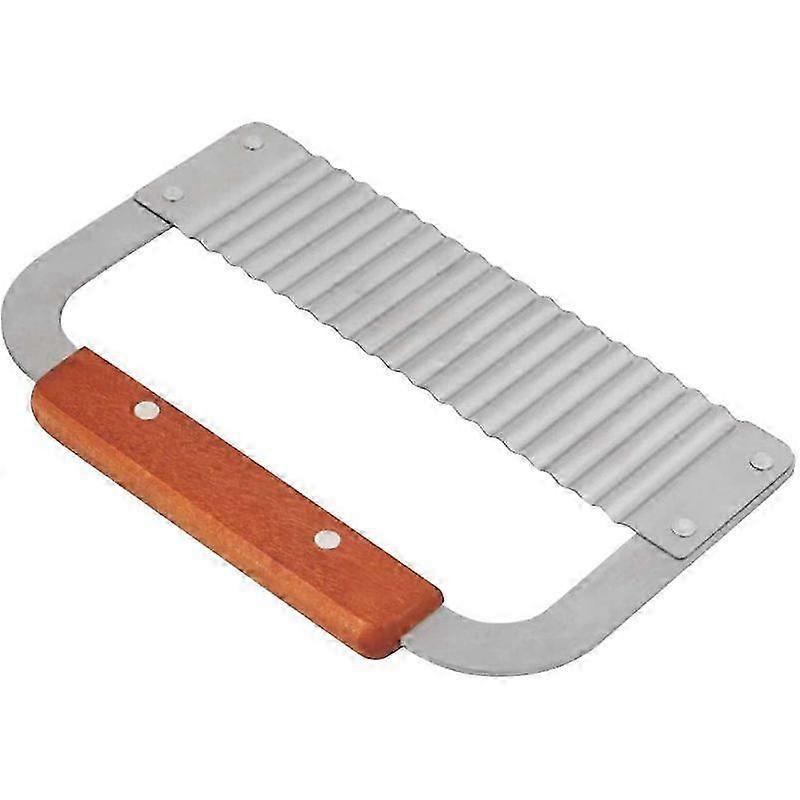 Stainless Steel Wavy Potato Cutter & Chip Slicer - Kitchen Cutting Tool for Perfectly Shaped Crispy Chips