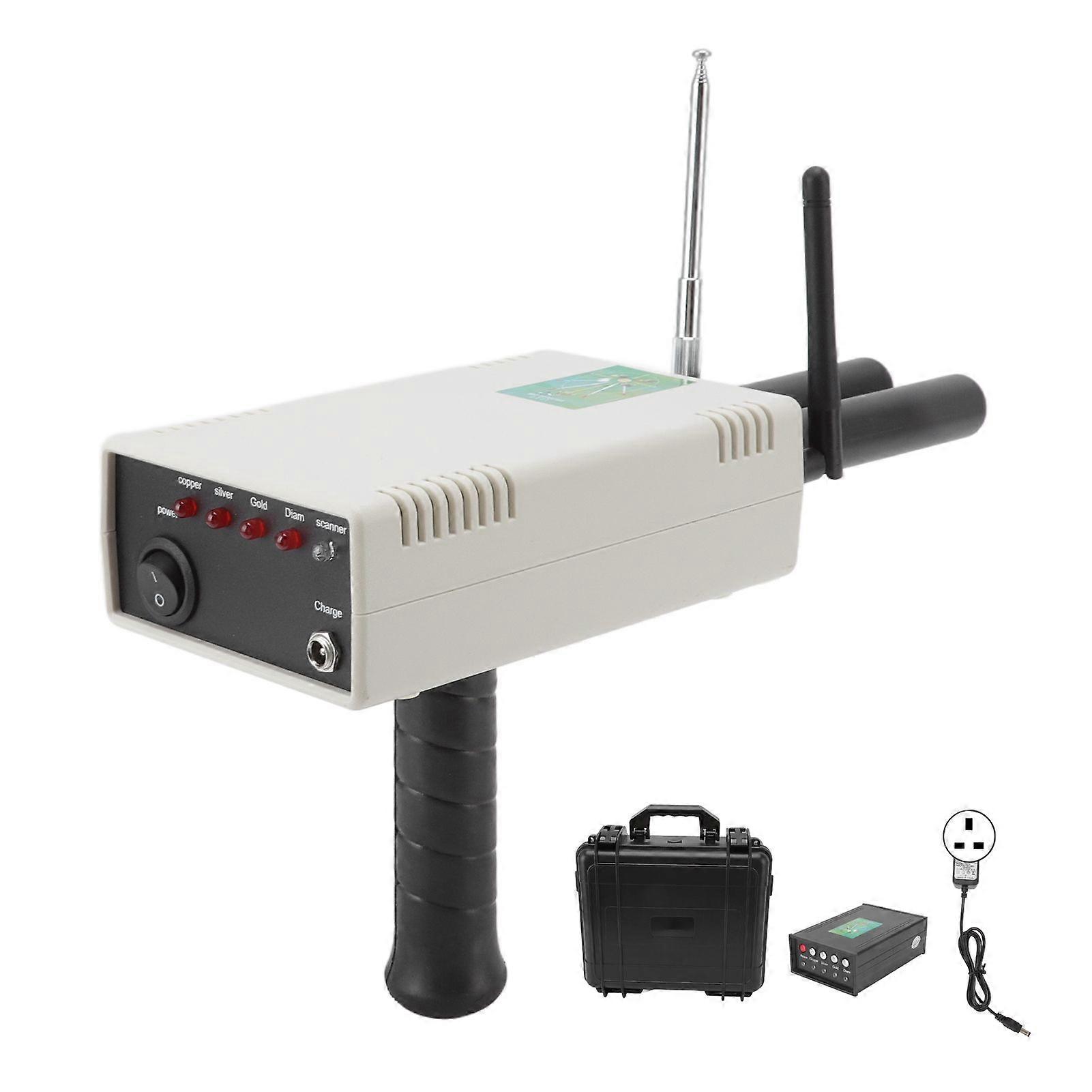 25mの深さの金属探知器の調査システム1500mの範囲金の銀の銅の宝石イギリスのための走査器装置 プラグ100-240V
