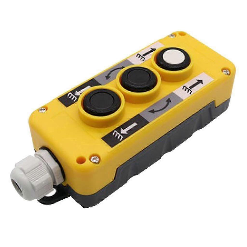 Industrial Crane and Trailer Hoist 3-Button Push Button Switch