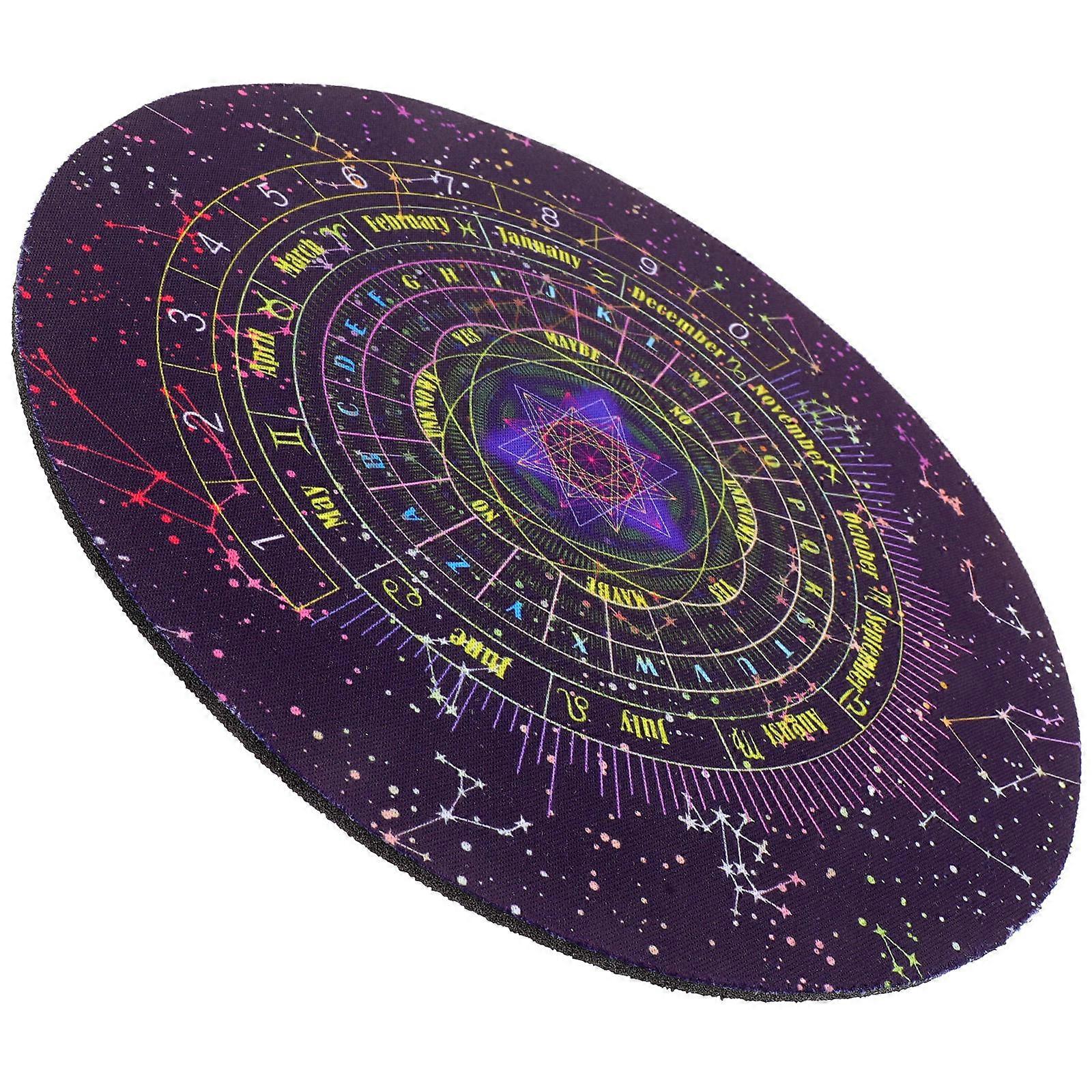 Mystical Altar Table Mat with Divination Design, Lightweight Decorative Desk Pad for Game and Tarot Use, Adds Mysterious Atmosphere to Office