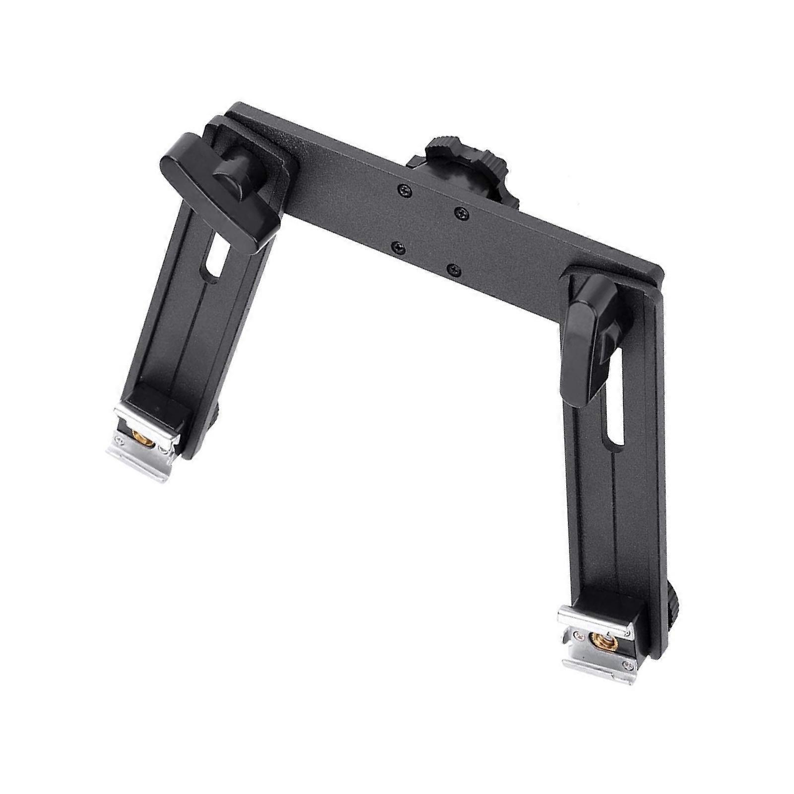 Aluminum Double Twin Mount Adapter for 13/12/11/10/9/8/7/6/5/4 Action Camera Double Mount Adapter Replacement Multicolor