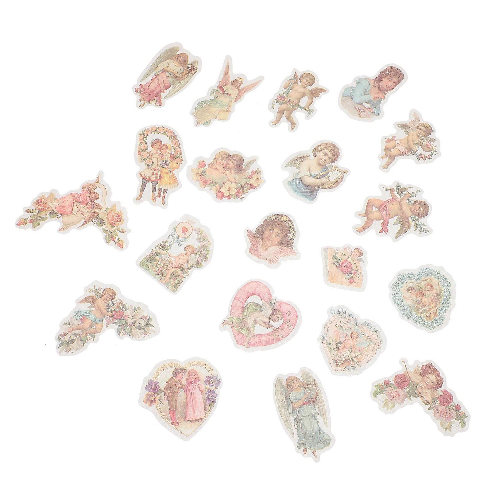 Self Adhesive Sticker Scrapbooking Accessories Multi-Colored Diy Decals 2 Sets