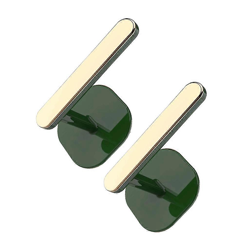 Wall Hook 2Pcs Green ABS Towel Hanging Hook with Strong Load Capacity for Storage Use