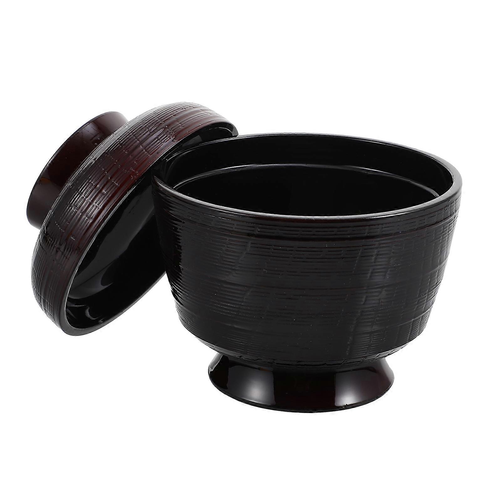 Japanese Miso Soup Bowl Traditional Rice Bowl With Lid Versatile Tableware For Soup Appetizers And Housewarming