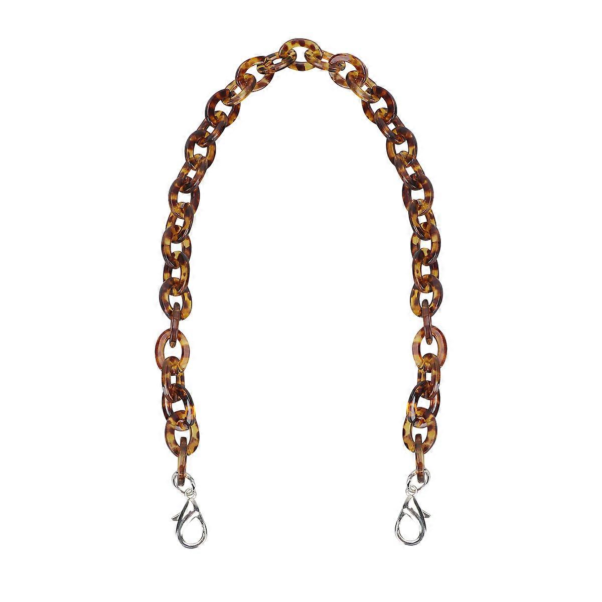 60CM Length Shape Chain Tote Bag Acrylic Decorative Chain Accessory Dual End Alloy Buckle Straps Replacement Handbag Pouch Chains Straps for DIY