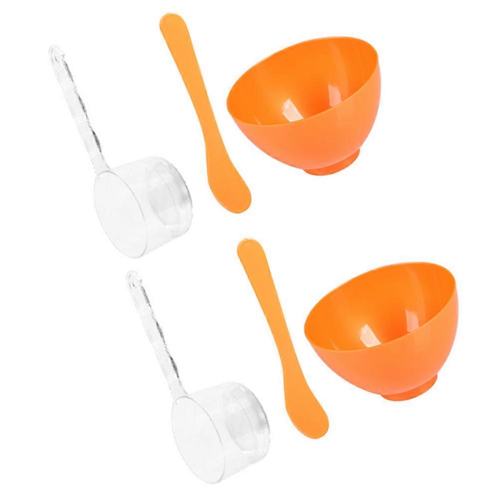 2 Sets DIY Mixing Bowl with Applicator Tools for Skincare – Easy Mixing & Durable Flexible Design for Ladies