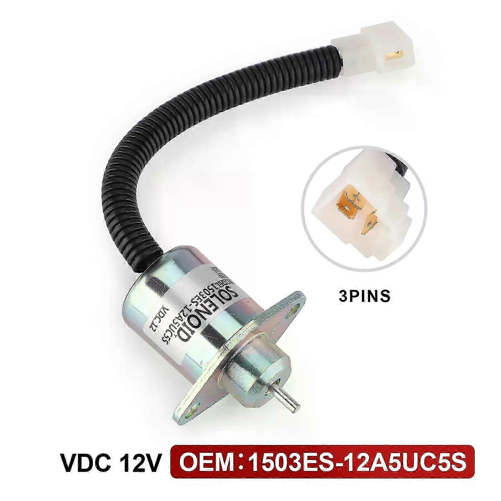 适用于久保田 05 系列 D905 D1005 V1205 V1305 V1505 17594-6001-4 17454-60010 1503ES-12A5UC5S SA-4569-T 12V 燃油切断电磁阀 SZRH AW