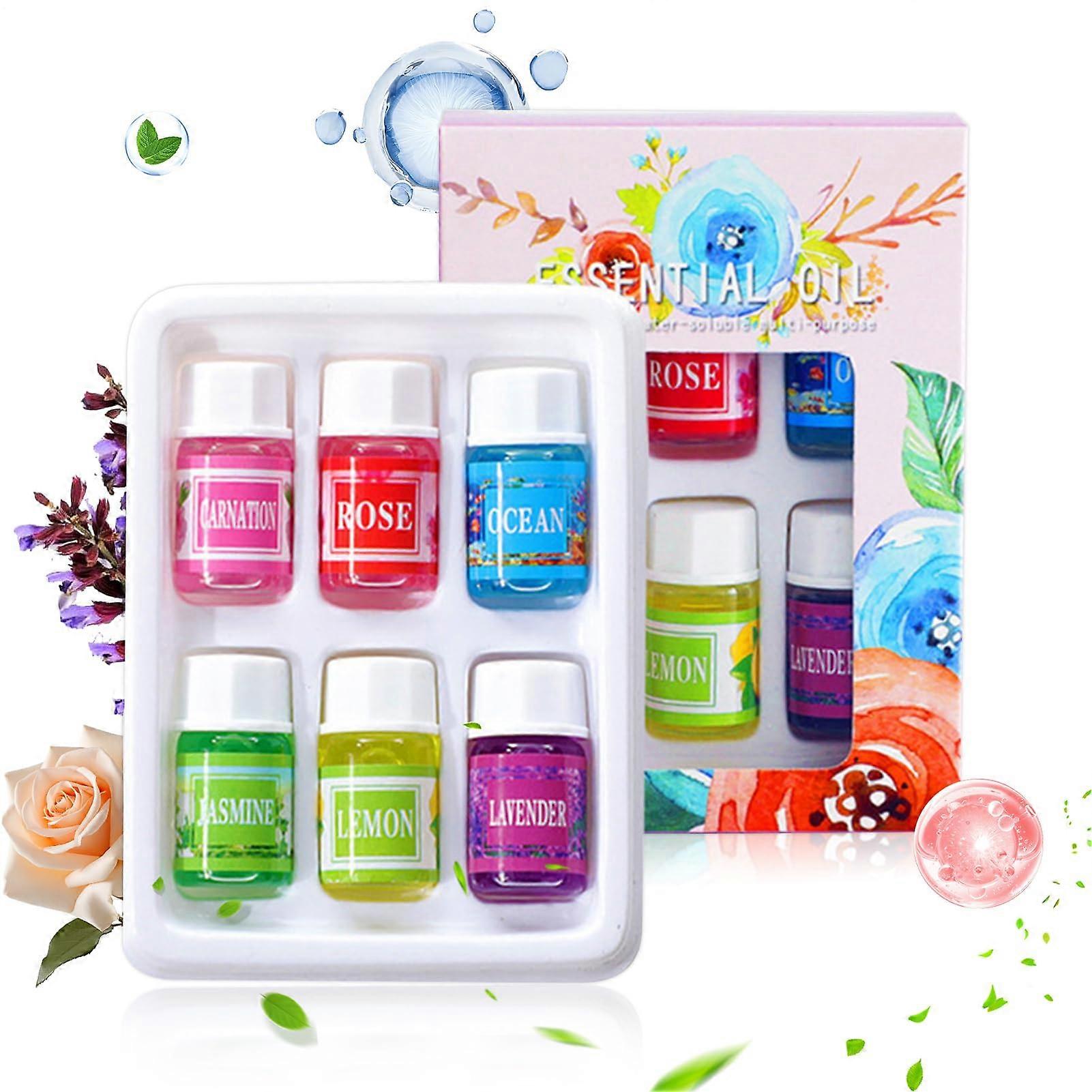 Diffuser Oils Fragrance Oil for OntheGo and at Home WaterSoluble Humidifier Scent 6 Pieces for Bedroom Household Men Women
