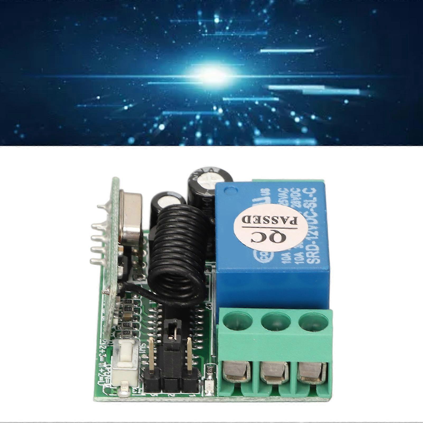 Remote Control Relay Switch 12V Single Way Wireless Remote Control Switch for Access Control Lighting 