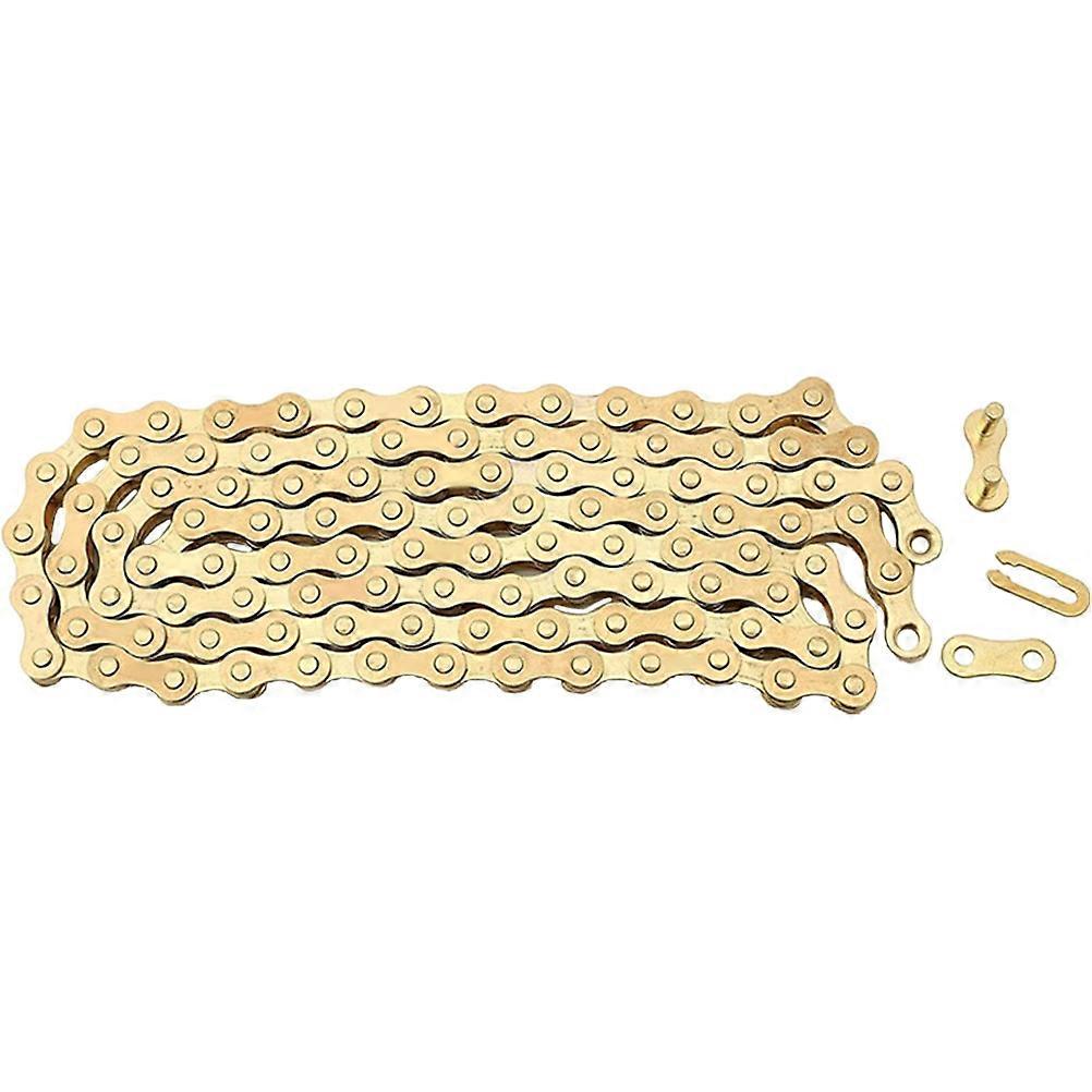 Carbon Steel Bike Chain Replacement For Mountain Bikes Suitable For Cycling 148x0.72cm Hollow Design 1 Set