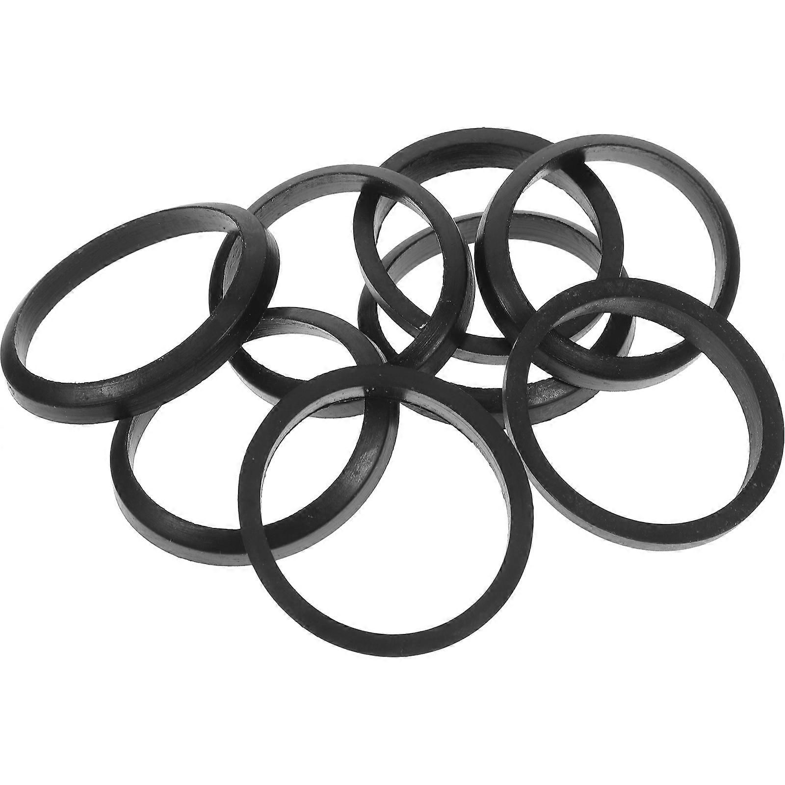 Rubber Gasket for Sealing Joints and Pipes Leakproof Conical Design for Kitchen Sink Drains 8pcs Black