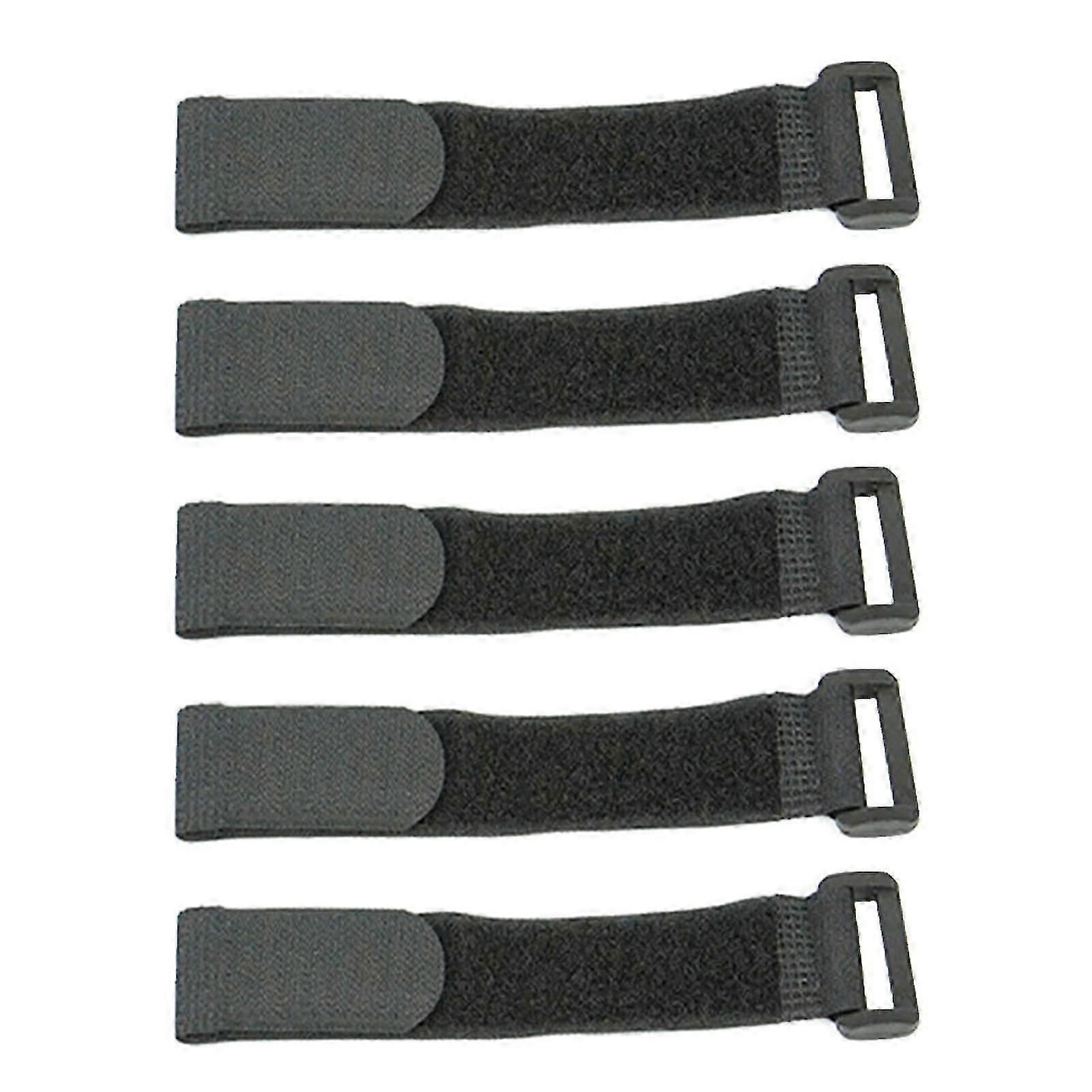 5 Pcs Nylon Hook Loop Straps Reusable Cable Ties for Bikes Home