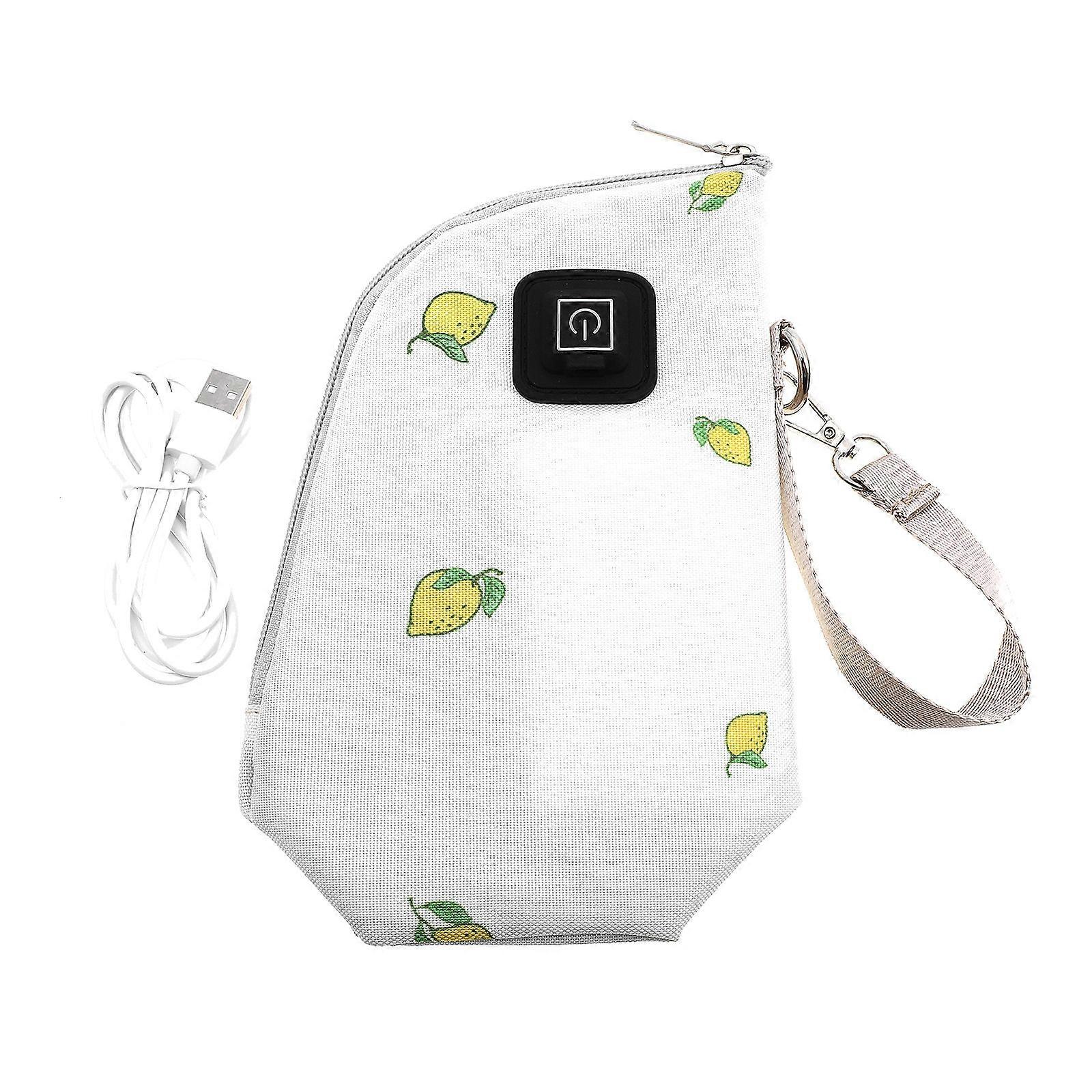 Portable Bottle Warmer Wrap For Traveling With Baby 21X9Cm Heating Function White 1 Set