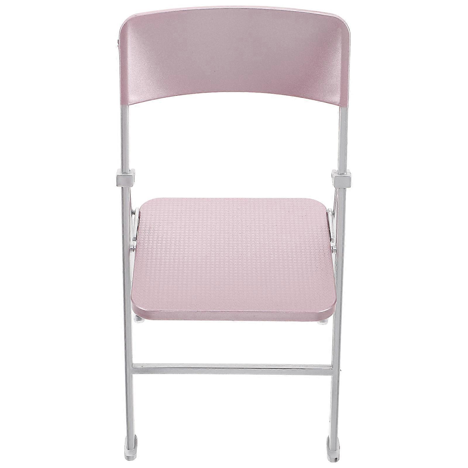 Scale Miniature Foldable Chair Versatile Placement Childfriendly 6.7X3.3X2.8In 1Pcs