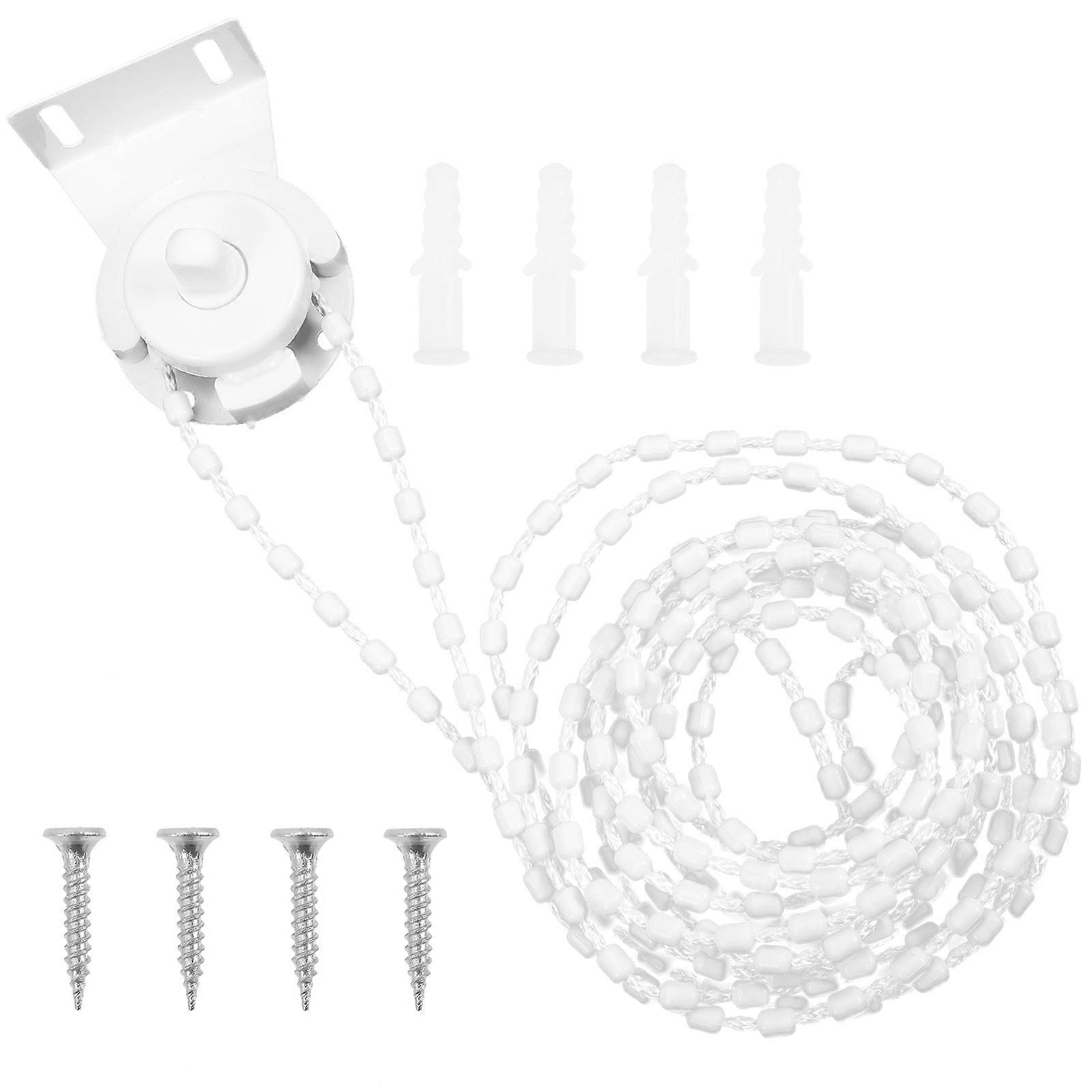 1 Set Roller Blind Fittings Kit with Clutch Bracket and Bead Chain for Shutter Installation