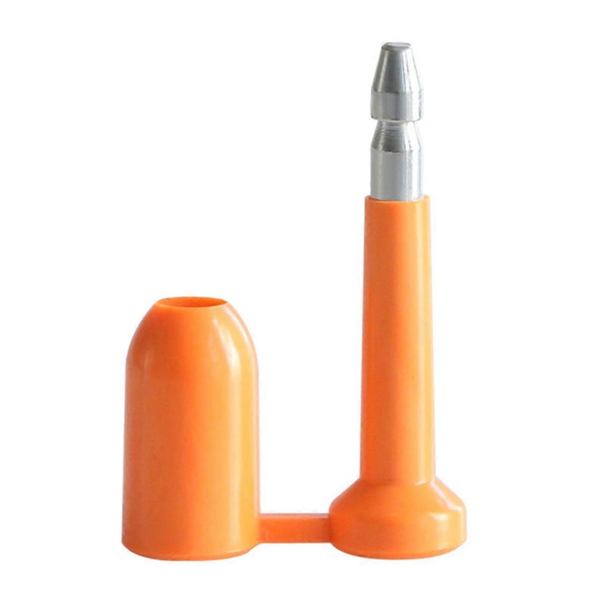 10PCS Anti-Theft Container Seal Lock Disposable Shape Lead Seal Self-Locking Metal Cable Ties Orang