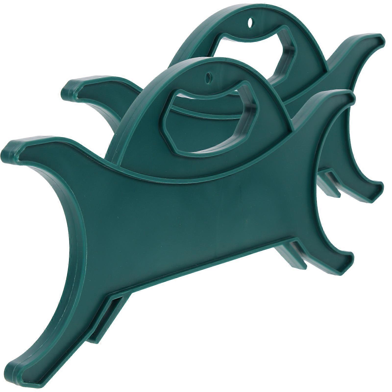 Cable Organizer 2Pcs Cord Holder For Home Organization Practical Design Large Size Green TPE Functionality