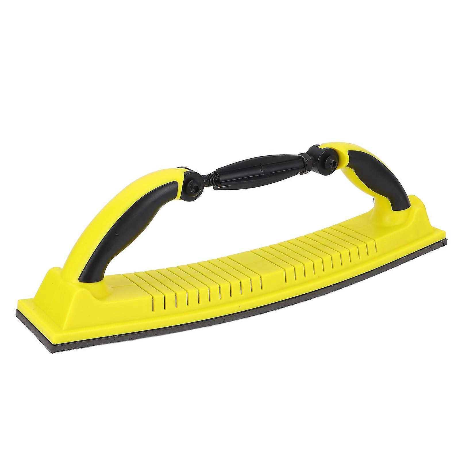 Adjustable hand sanding block for woodworking and cars, flexible longboard sanding tools for auto and painting, made of foam material.