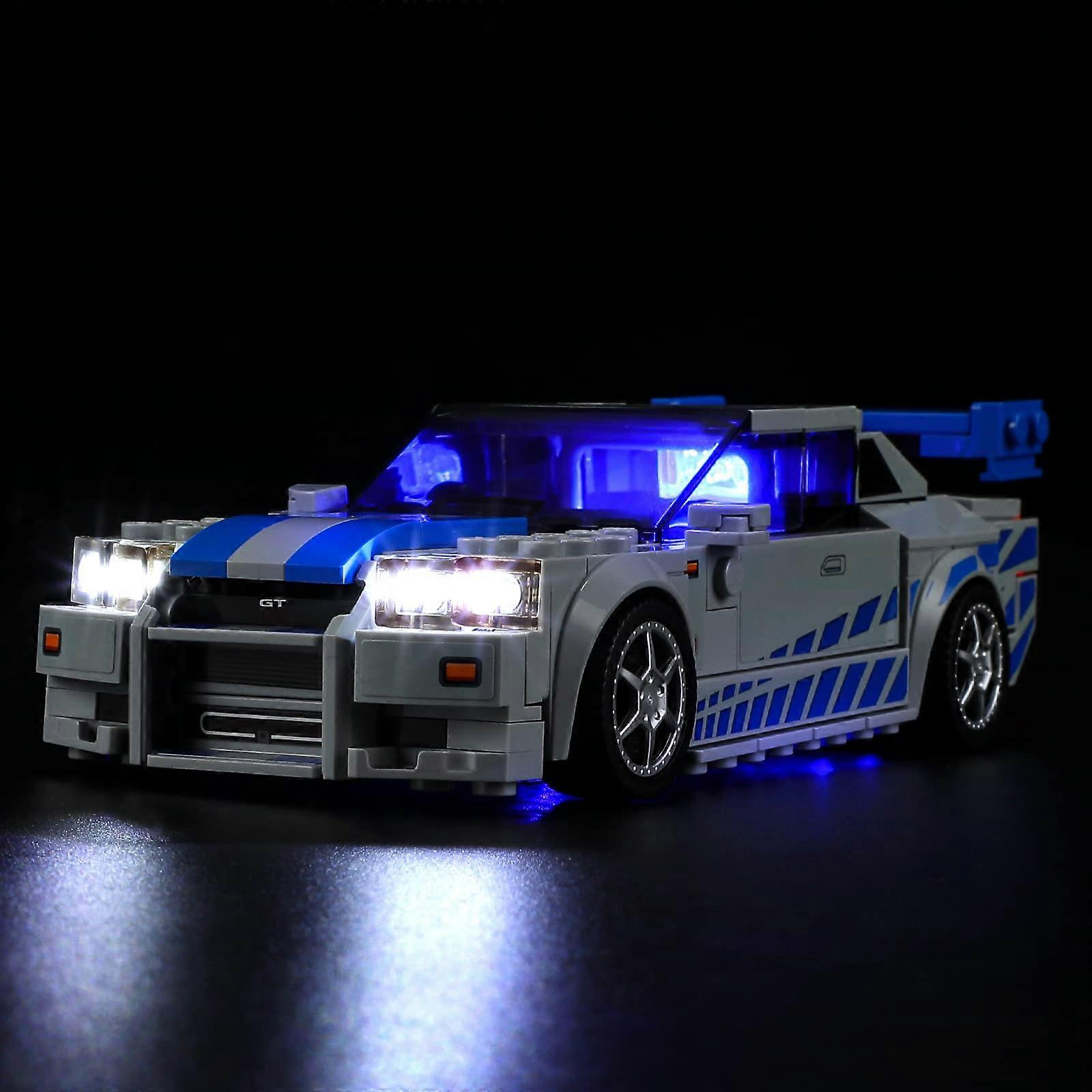 LED Light Set Compatible with  2 Fast 2 Furious  Nissan Skyline GTR (R34)  Lighting Kit for Speed Champions 76917 (Model Set Not Included)