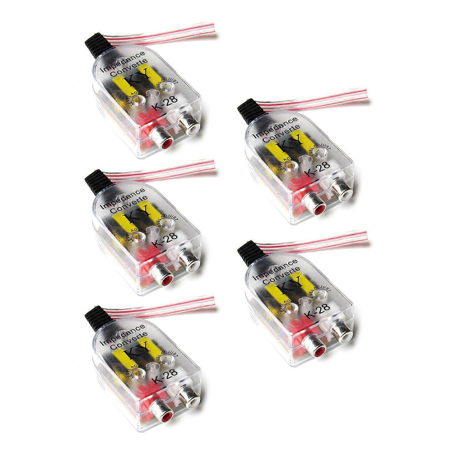 Car Radio Systems: Universal Speaker Signal Level Adapter Harness For Subwoofer Converter With Low-Level Input