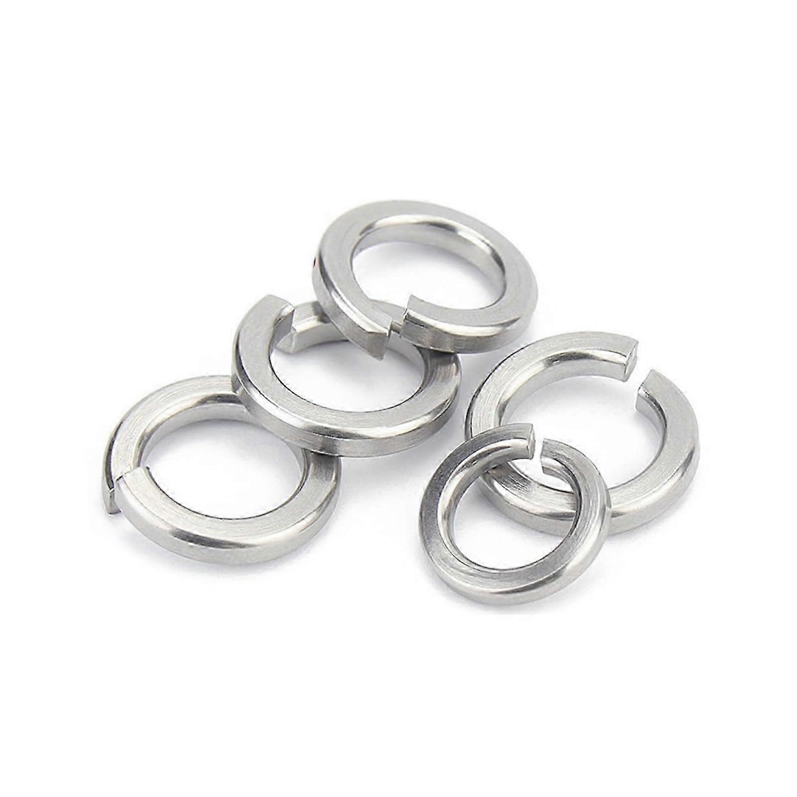 Spring Split Lock Washers Elastic Gaskets 10/50/100pcs for Various Sizes A2 Stainless Steel