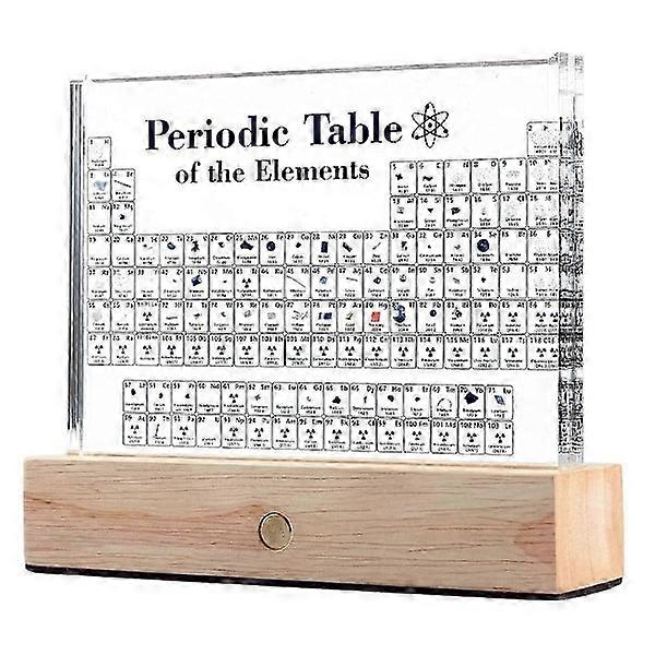 Periodic Table with Real Elements Inside, Element Table, Acrylic Periodic Table with 83 Real Samples-Xin