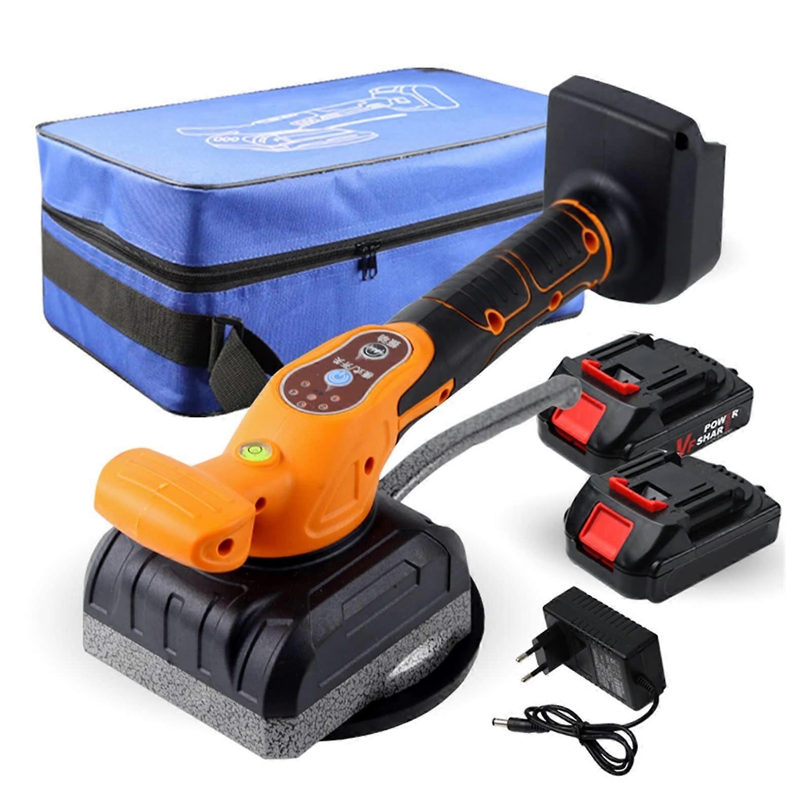 Tile Vibrating Leveling Machine Professional 48VF Auto Electric Tile Laying Tool 5 Gear Rechargeable Battery Water Level