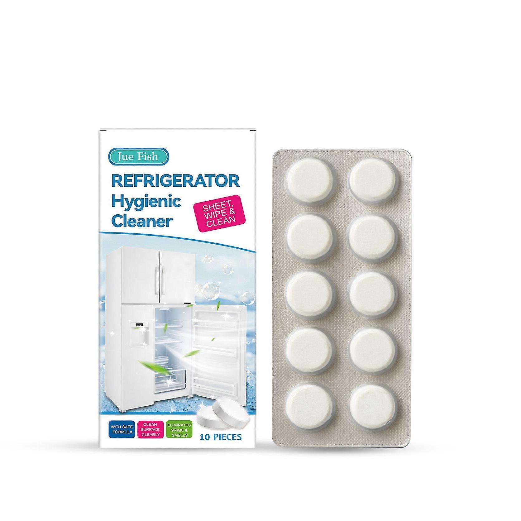 Refrigerator Hygienic Cleaner, Refrigerator Cleaning Tablets, Refrigerator Freezer Deep Cleaning Descaling Go Dirt Odor Effervescent Tablets
