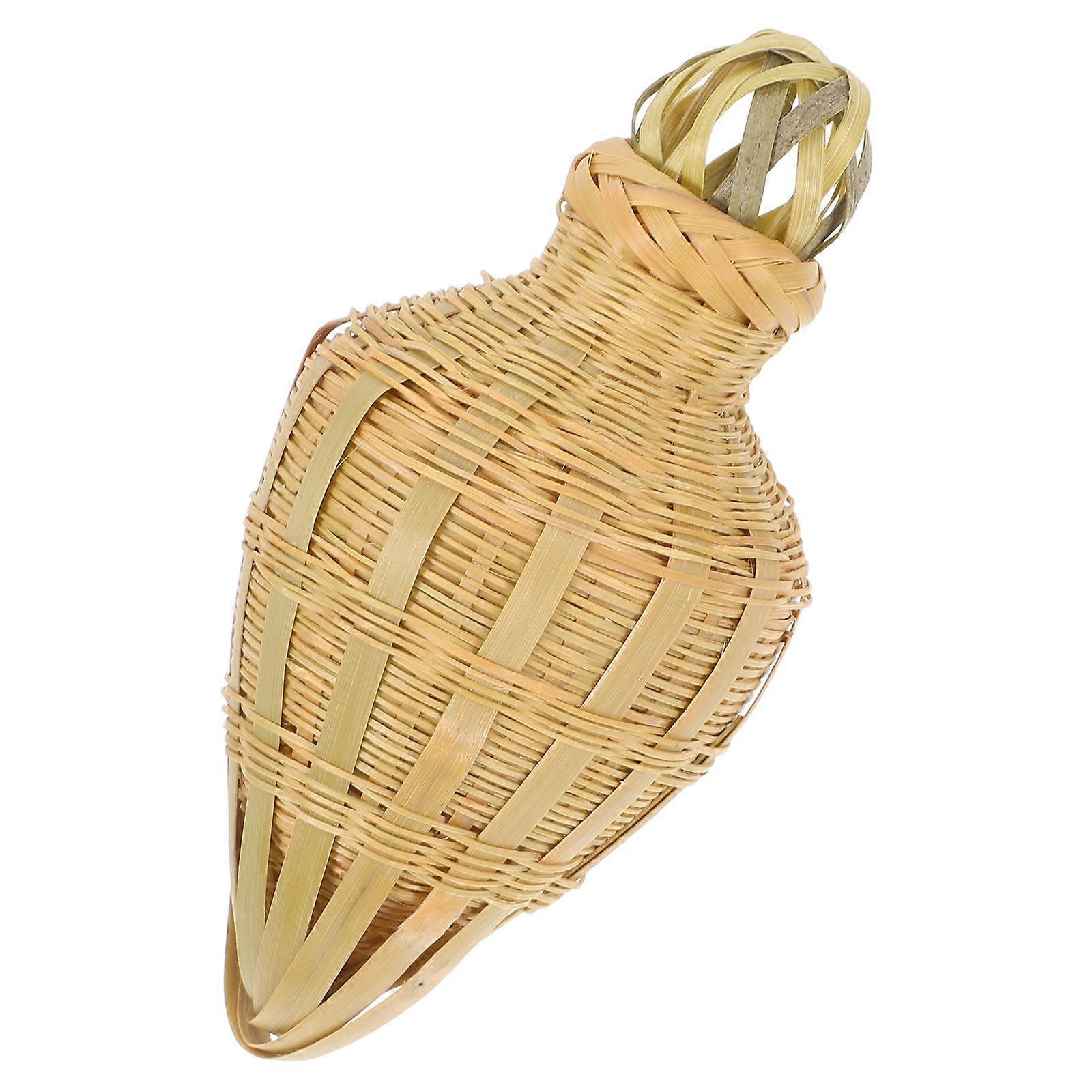 Bamboo Insect Enclosure For Small Animals And Insects 5.3X2.8X2.8In Hand Woven Design For Breeding 1Pack