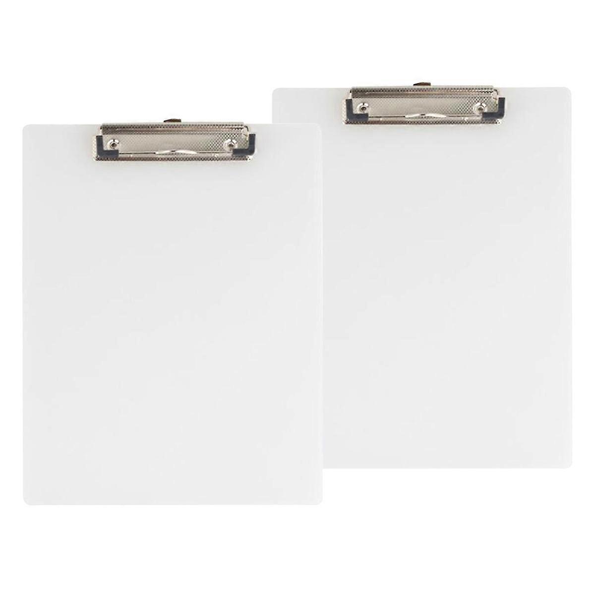 10Pcs Clear Clipboards A4 Folder For Office School Use Ergonomic Shape Writing Support Approx 22.5 X 31.5 X 1 Cm