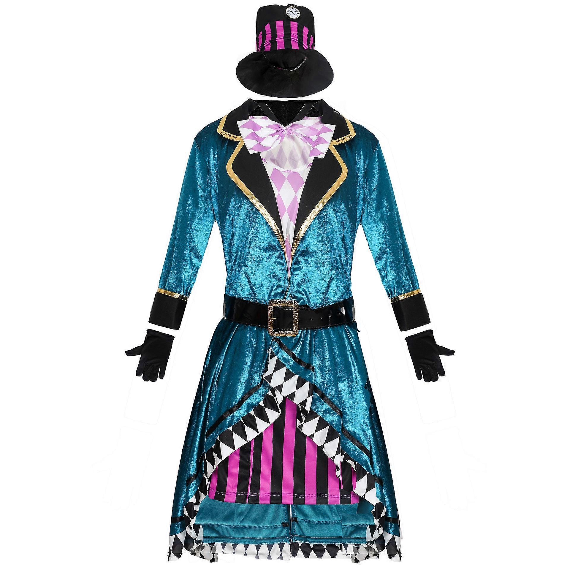 S-Good quality Halloween adult female magician performance costume tamer stage performance costume