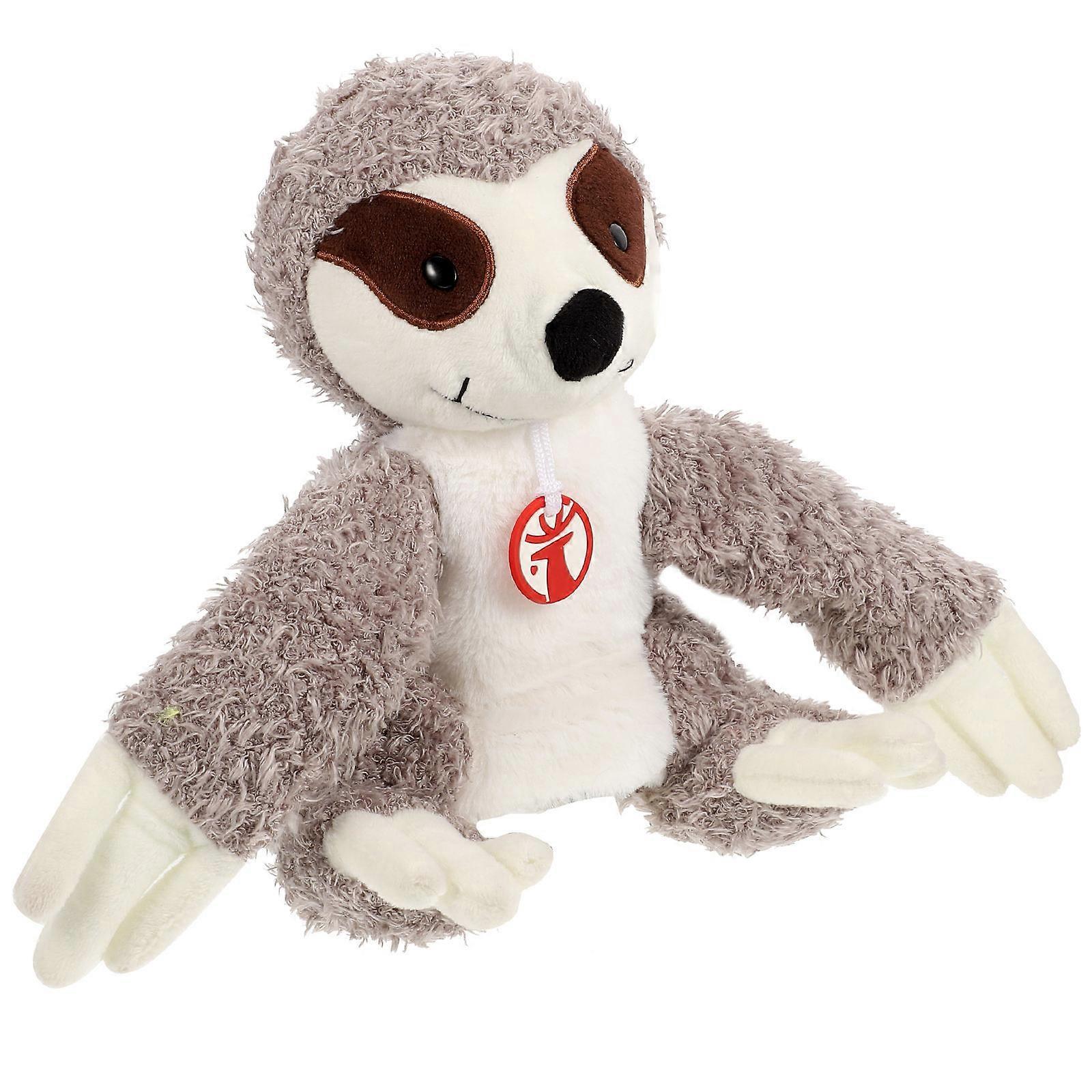 Interactive Hand Puppet for Children Designed As Sloth Shape in Grey Fostering Parent-child Interaction 1Pcs