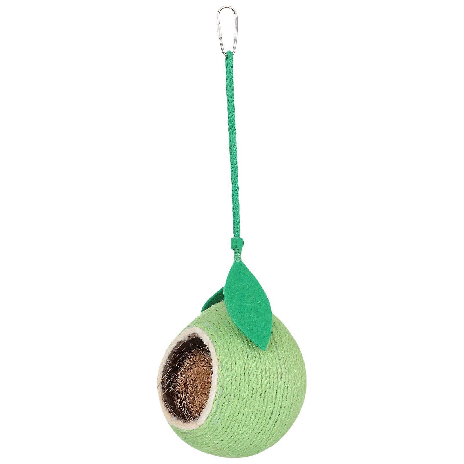 Coconut Shell Parrot Nest Home Parrot House 1 Set Decorative Bird Nest Bird House
