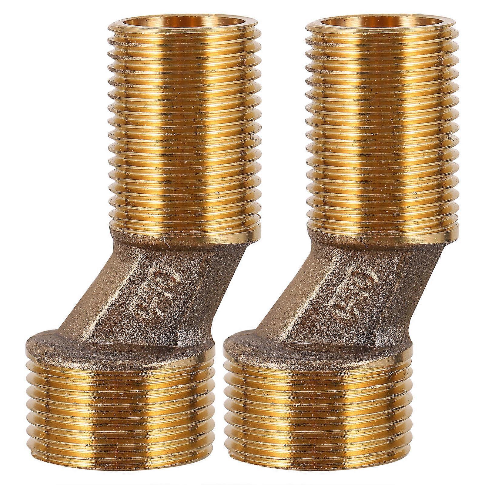Adjustable Installation Distance Copper Bathtub Faucet Curved Feet Shower Accessories Golden 2Pcs
